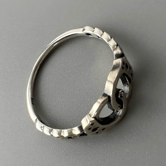 Sterling Silver Handcuff Ring - Picture 5 of 9